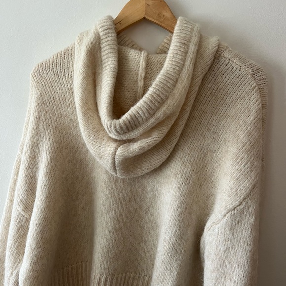 Zara Hooded Knit Cropped Sweater XS/S - Picture 4 of 7